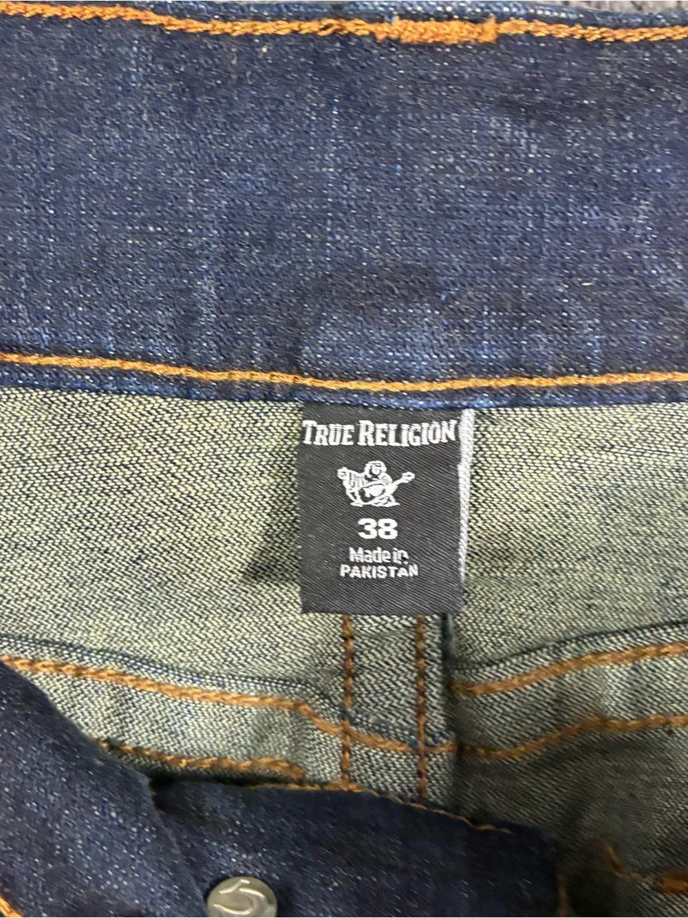 True Religion Ricky Relaxed Straight jeans in a dark indigo wash